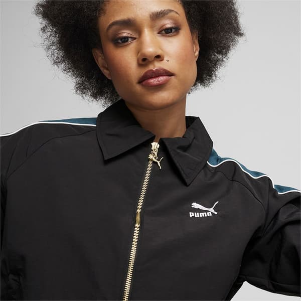 Puma Select T7 Play Paris Kokovetoketjullinen Collegepaita Musta L Nainen