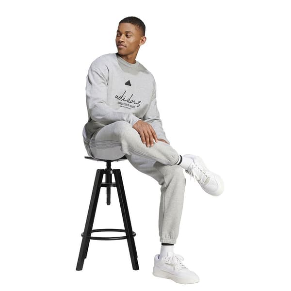 Adidas Brand Love French Terry Tröja Grå L / Regular Man