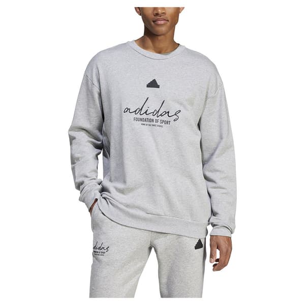 Adidas Brand Love French Terry Tröja Grå L / Regular Man