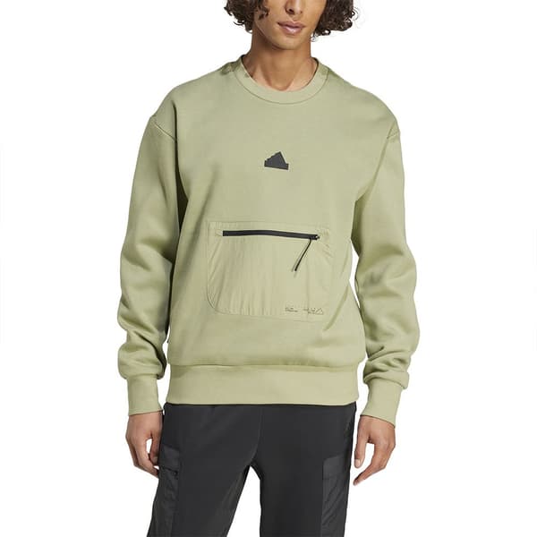 Adidas City Escape Fleece Huppari Vihreä L Mies
