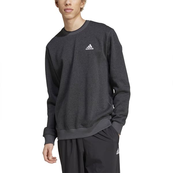 Adidas Season Essentials Melange Huppari Musta L / Regular Mies