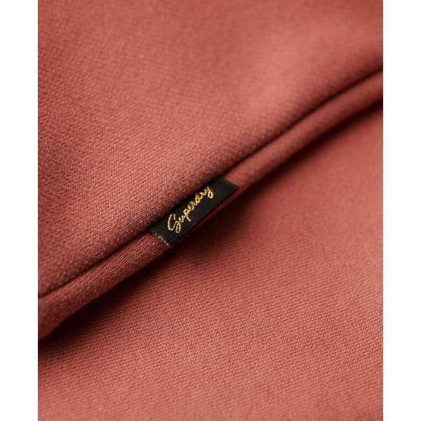 Superdry Luxe Metallic Logo Hættetrøje Rosa S Kvinde