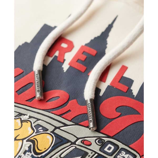 Superdry New York Vl Graphic Huvtröja Vit L Man