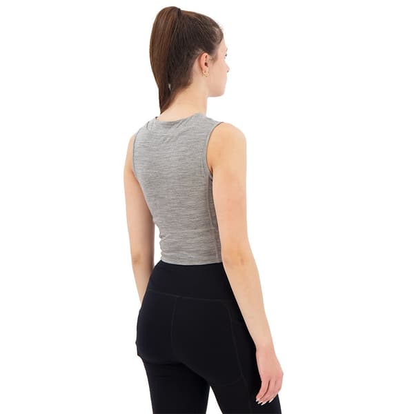 Icebreaker Zoneknit™ Cropped Geodetic ærmeløs T-shirt Grå XL Kvinde