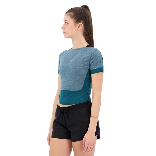 Icebreaker Zoneknit™ Scoop Back T-shirt Med Korte ærmer Grøn XL Kvinde