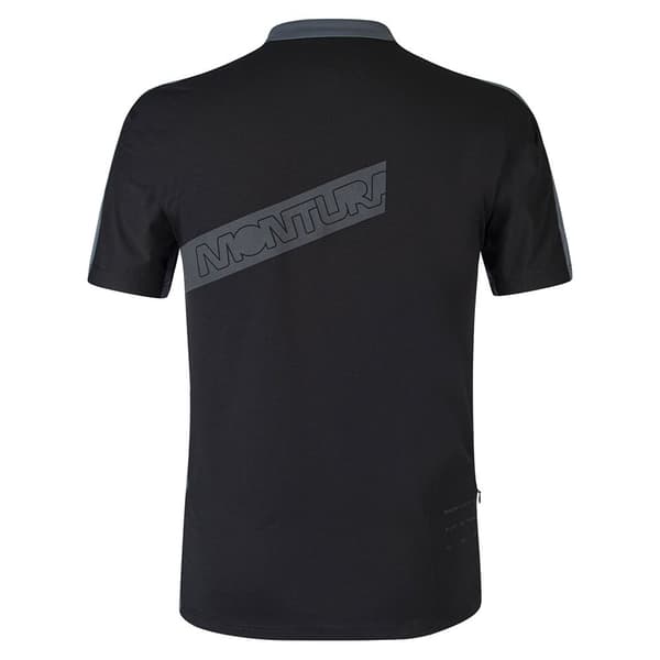 Montura Way Zip T-shirt Med Korte ærmer Sort L Mand