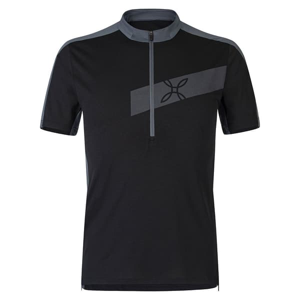 Montura Way Zip T-shirt Med Korte ærmer Sort L Mand