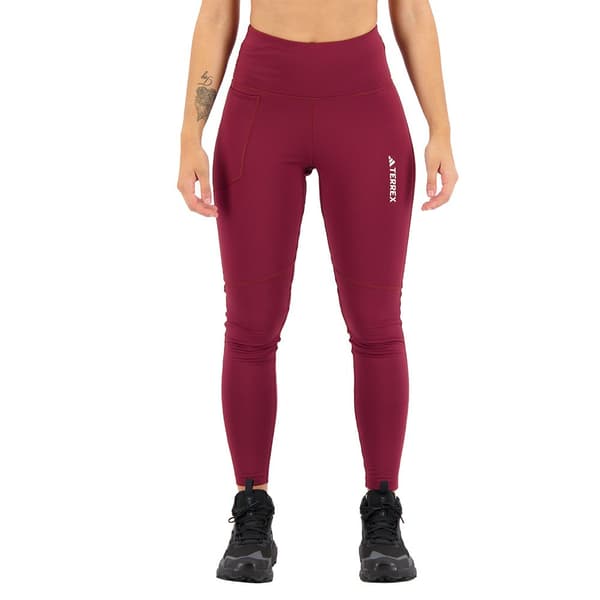 Adidas Organiser Multi Brushed Leggingsit Punainen L Nainen
