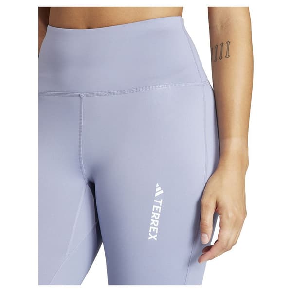 Adidas Organiser Multi Brushed Leggings Lilla L Kvinde