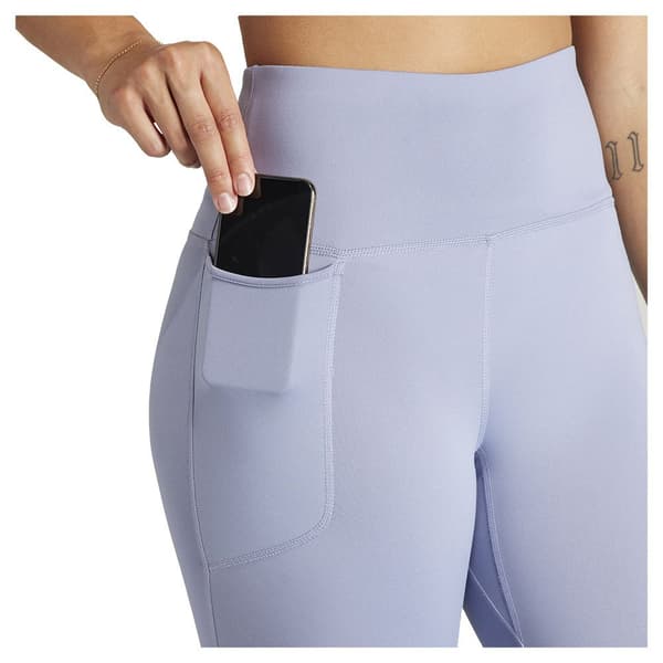 Adidas Organiser Multi Brushed Leggings Lilla L Kvinde
