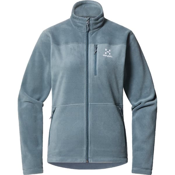 Haglofs Hajk Mid Sweatshirt Med Dragkedja Grå M Kvinna