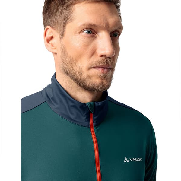 Vaude Livigno Ii Halv Dragkedja Långärmad T-shirt Grönt S Man