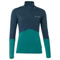 Miniatyrbild 3 av 6: Vaude Monviso Wool Halv Dragkedja Långärmad T-shirt Blå 40 Kvinna