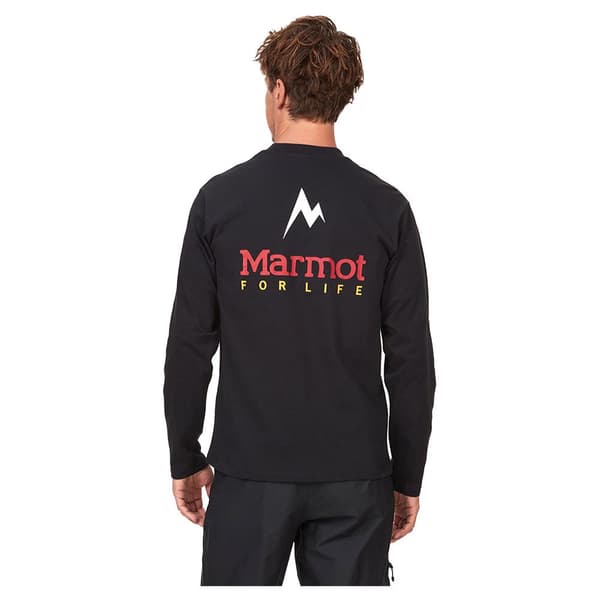 Marmot For Life T-shirt Med Lange ærmer Sort S Mand