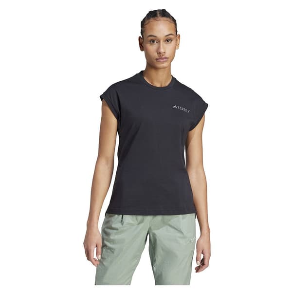Adidas Xpl Logo T-shirt Med Korta ärmar Svart S Kvinna