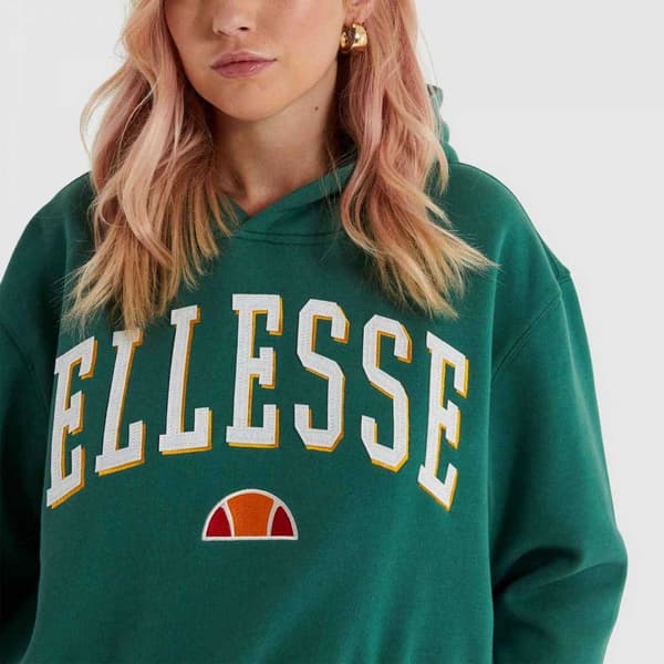 Ellesse Ramo Cropped Tröja Med Huva Grönt 12 Kvinna