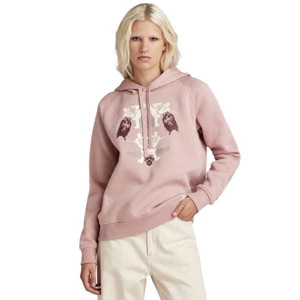 G-star Look Book Tröja Med Huva Rosa 2XS Kvinna
