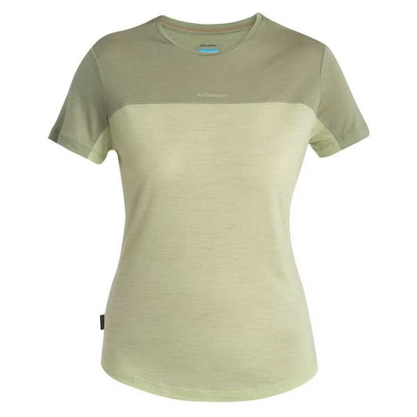 Icebreaker Merino 125 Cool-lite Sphere Iii Colour Block Lyhythihainen T-paita Beige XS Nainen