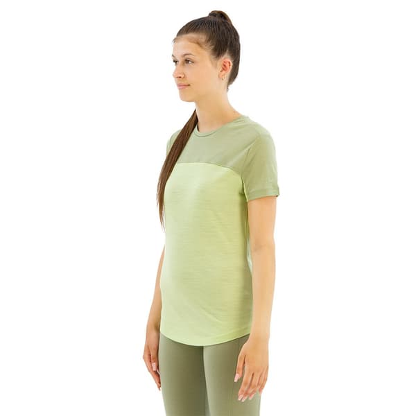 Icebreaker Merino 125 Cool-lite Sphere Iii Colour Block Lyhythihainen T-paita Beige XS Nainen