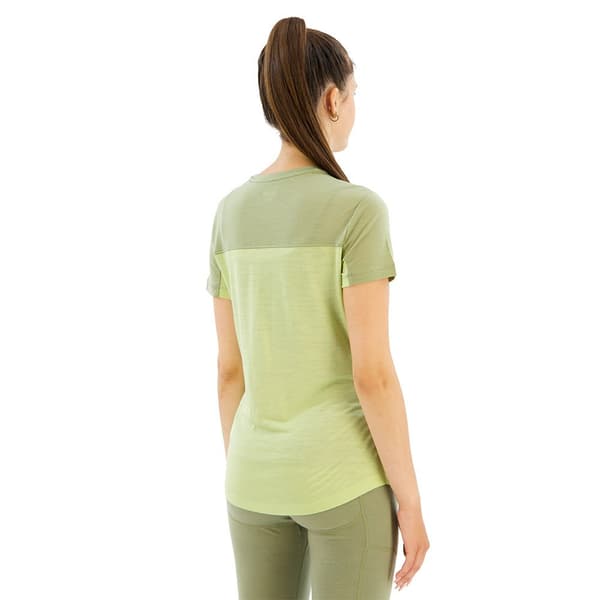 Icebreaker Merino 125 Cool-lite Sphere Iii Colour Block Lyhythihainen T-paita Beige XS Nainen