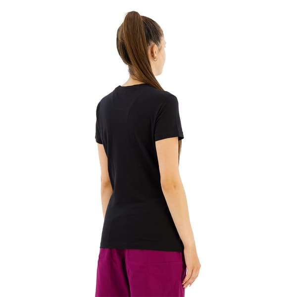 Icebreaker Merino 150 Tech Lite Iii Contour Waves Lyhythihainen T-paita Musta L Nainen