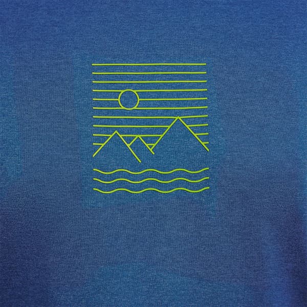 Odlo Ascent Sun Sea Mountains T-shirt Med Korta ärmar Blå S Man