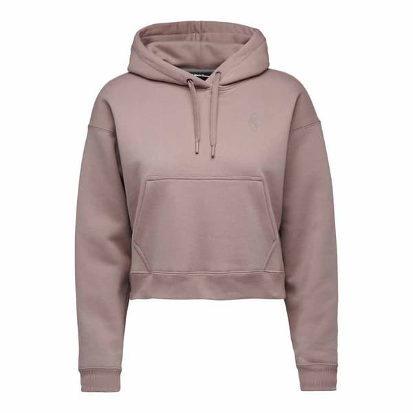 Black Diamond Crop Tröja Med Huva Rosa M Kvinna