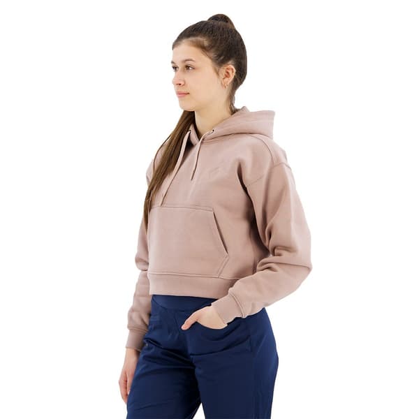 Black Diamond Crop Tröja Med Huva Rosa M Kvinna