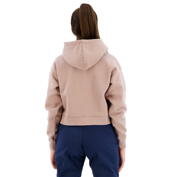 Black Diamond Crop Tröja Med Huva Rosa M Kvinna