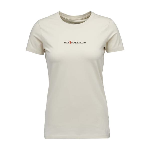 Black Diamond Heritage Wordmark Lyhythihainen T-paita Beige S Nainen