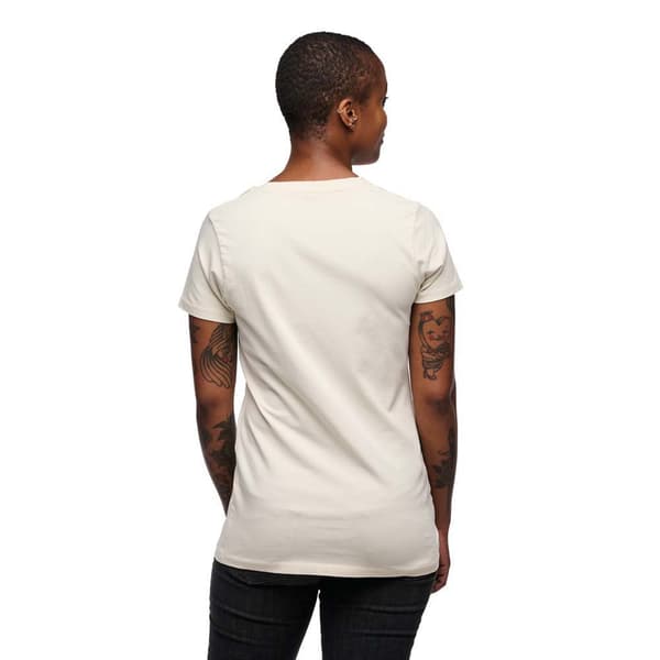 Black Diamond Heritage Wordmark Lyhythihainen T-paita Beige L Nainen