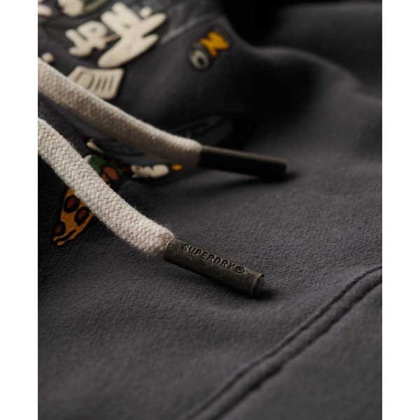 Superdry New York Vl Graphic Huvtröja Grå L Man