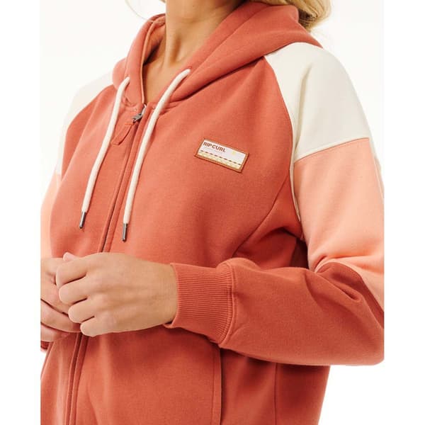 Rip Curl Galicia Full Sweatshirt Med Dragkedja Röd,Orange M Kvinna