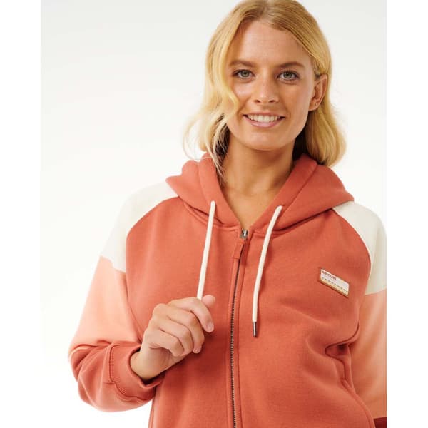 Rip Curl Galicia Full Sweatshirt Med Dragkedja Röd,Orange M Kvinna