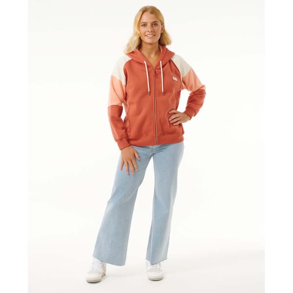 Rip Curl Galicia Full Sweatshirt Med Dragkedja Röd,Orange M Kvinna