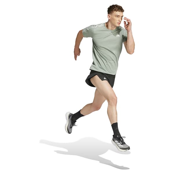 Adidas Own The Run 3 Stripes T-shirt Med Korta ärmar L / Regular Man