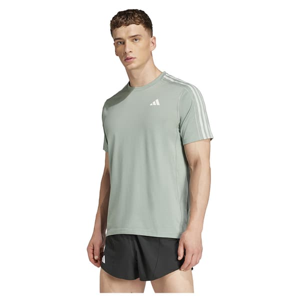 Adidas Own The Run 3 Stripes T-shirt Med Korta ärmar L / Regular Man