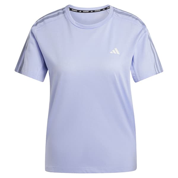 Adidas Own The Run 3 Stripes T-shirt Med Korte ærmer  XS Kvinde