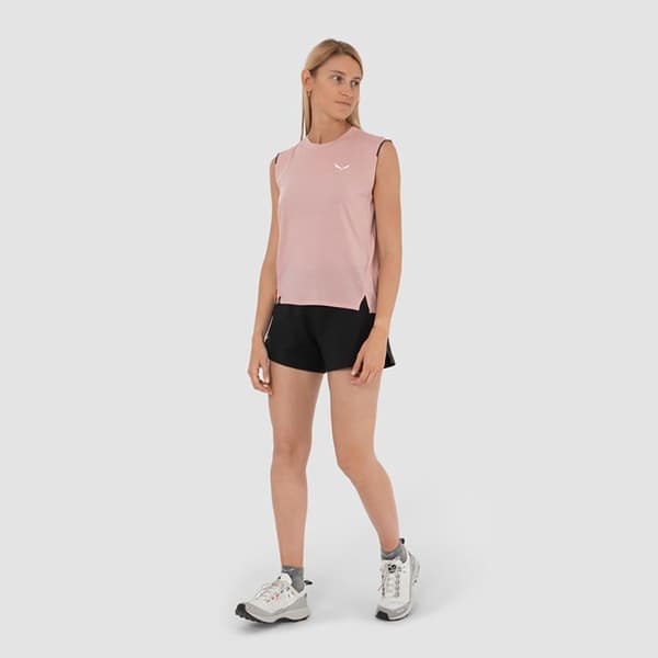 Salewa Pedroc Am ærmeløs T-shirt Rosa L Kvinde
