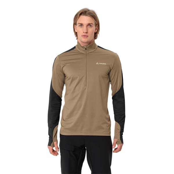 Vaude Livigno Ii T-shirt Med Lång ärm Brun XL Man