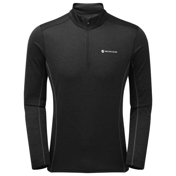 Montane Dart Halv Dragkedja Långärmad T-shirt Svart XS Man