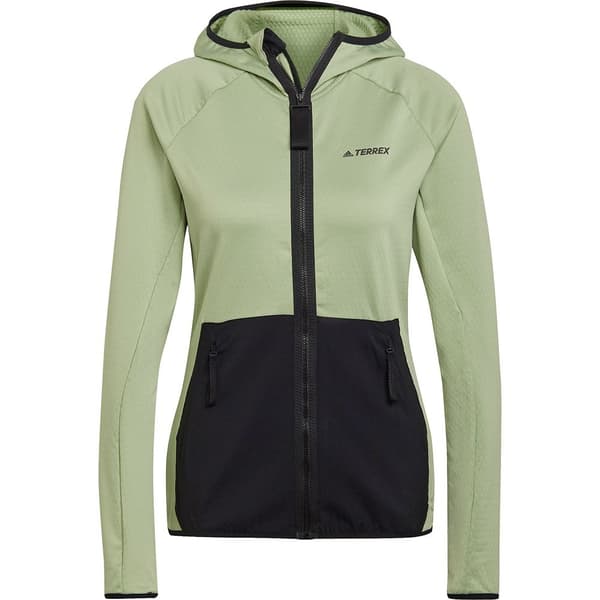 Adidas Txfloocelt Kokovetoketjullinen Collegepaita Vihreä S Nainen