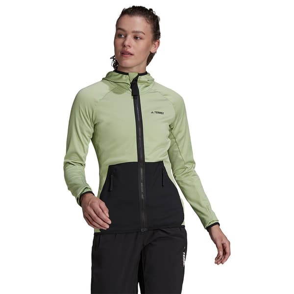 Adidas Txfloocelt Kokovetoketjullinen Collegepaita Vihreä S Nainen