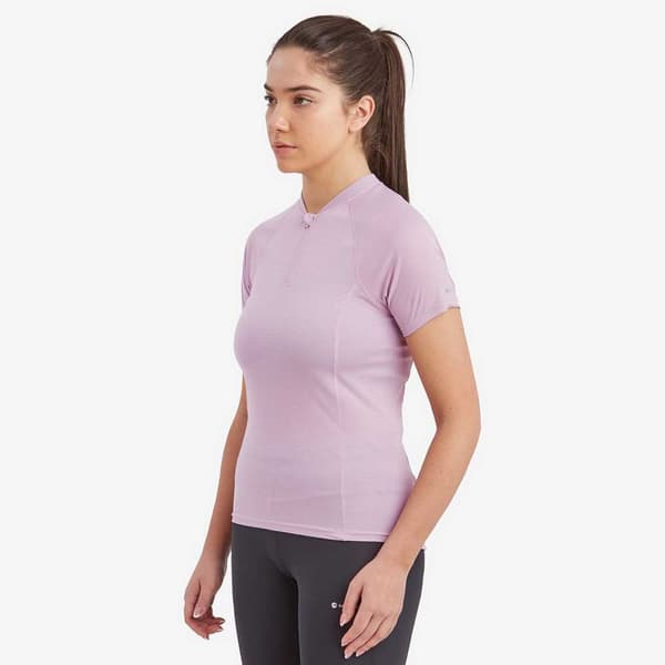 Montane Dart Nano Zip T-shirt Med Korta ärmar Rosa S Kvinna