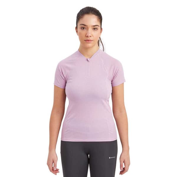 Montane Dart Nano Zip T-shirt Med Korta ärmar Rosa S Kvinna
