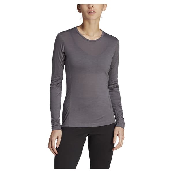 Adidas Xperior Merino 150 Baselayer T-shirt Med Lång ärm Grå S Kvinna