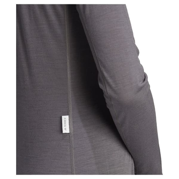 Adidas Xperior Merino 150 Baselayer T-shirt Med Lång ärm Grå L Kvinna