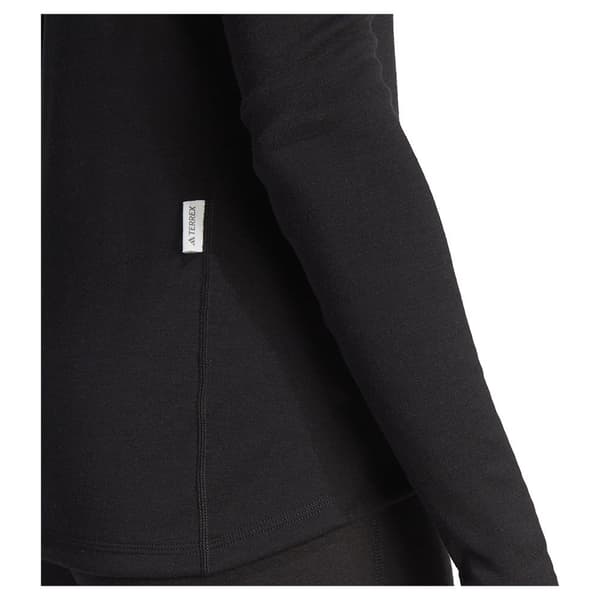 Adidas Xperior Merino 260 Baselayer T-shirt Med Lång ärm Svart L Kvinna