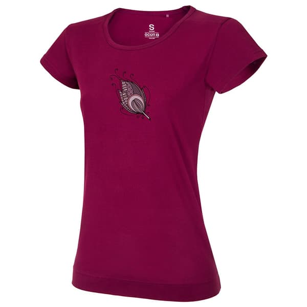 Ocun Blossom Art T-shirt Med Korta ärmar Röd XS Kvinna