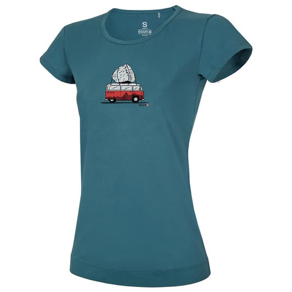 Ocun Bus Stone T-shirt Med Korte ærmer Blå L Kvinde